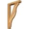 Ekena Millwork Funston Block Rough Sawn Bracket w/ Offset Brace, Western Red Cedar, 4"W x 18"D x 30"H BKT0402X18X30FST05RWR - alternate 1